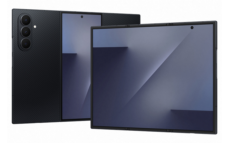 Samsung Galaxy Z TriFold – Vorder- und Rückseite mit 10-Zoll-Display